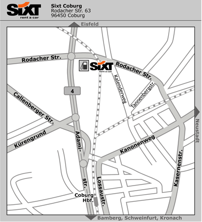 Sixt Autovermietung Coburg