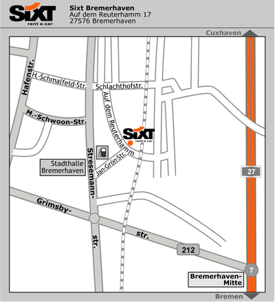 Sixt Autovermietung Bremerhaven