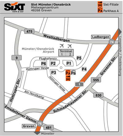 Sixt Autovermietung Munster/Osnabr�ck Airport