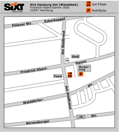 Sixt Autovermietung Hamburg East/Wandsbek