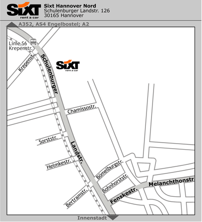 Sixt Autovermietung Hanover North
