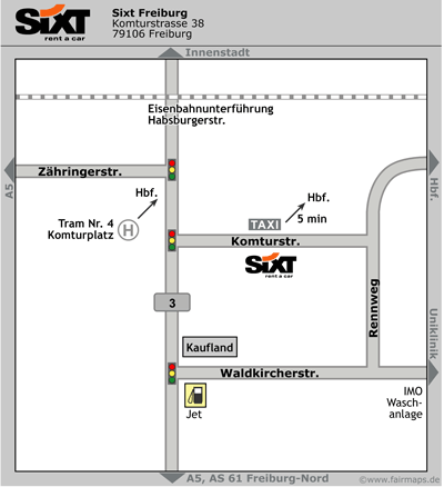 Sixt Autovermietung Freiburg