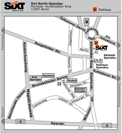 Sixt Autovermietung Berlin Spandau