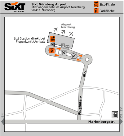 Sixt Autovermietung Nuremberg Airport