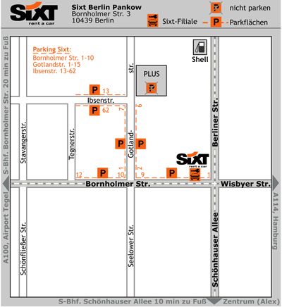 Sixt Autovermietung Berlin Pankow