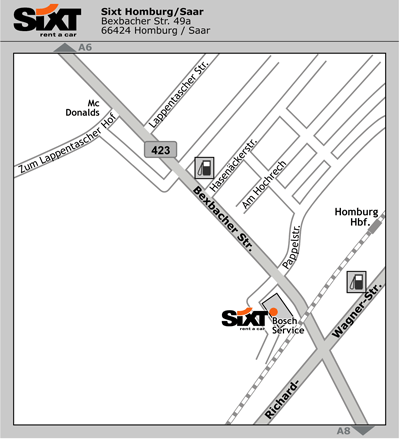 Sixt Autovermietung Homburg/Saar