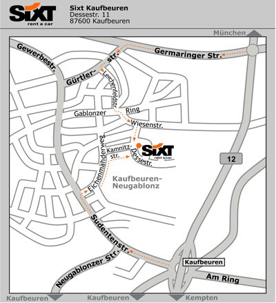 Sixt Autovermietung Kaufbeuren