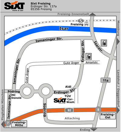 Sixt Autovermietung Freising