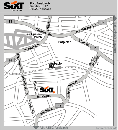 Sixt Autovermietung Ansbach