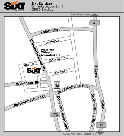 Sixt Autovermietung Zwickau