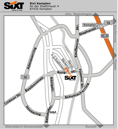 Sixt Autovermietung Kempten (Allg�u)