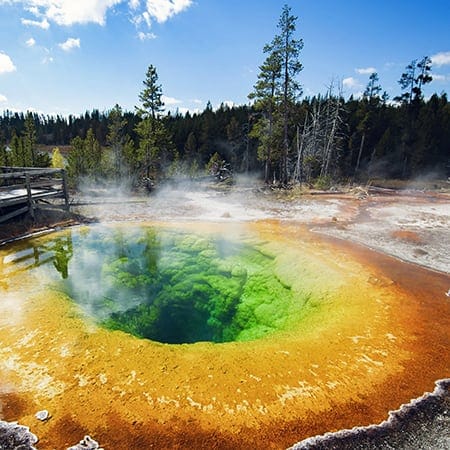 Morning Glory Geyser, Yellowstone Park, Wyoming