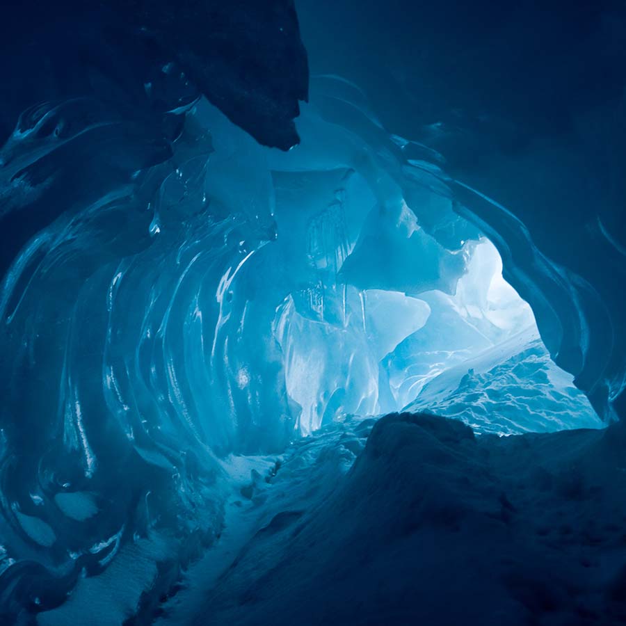 Jumbo Creek Ice Cave in Kennecott, Alaska