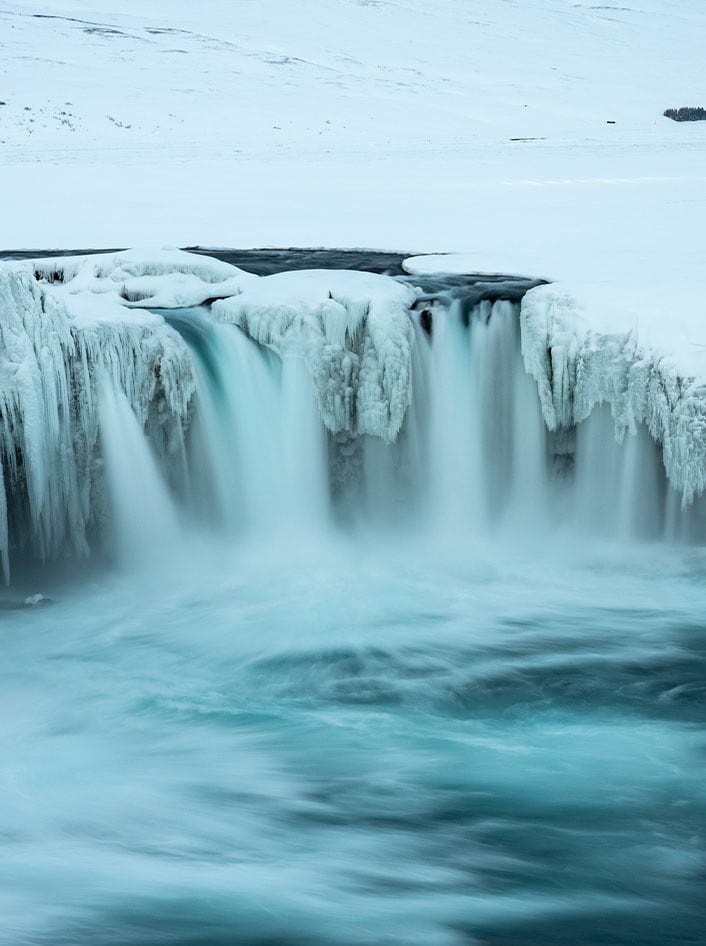 Ice waterfalls