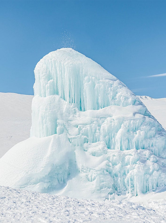 Ice volcano
