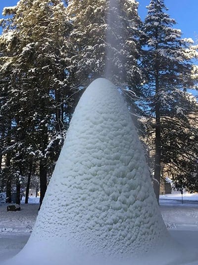 Ice volcano