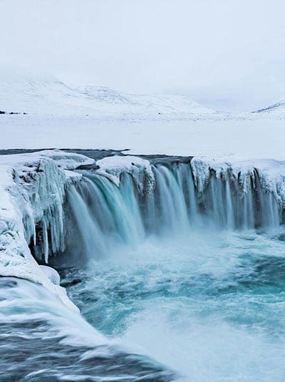 Ice waterfalls