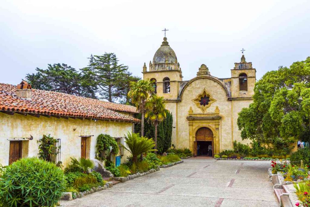 Spanish-style Carmel Mission Catholic church