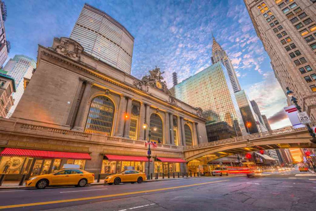 Outside of Grand Central Terminal in New York.