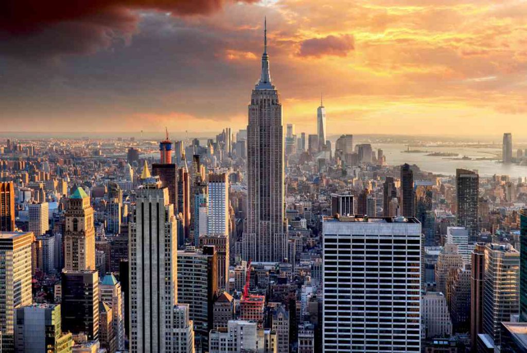 Art Deco exterior of the Empire State Building