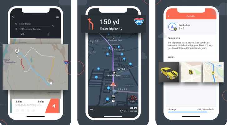 Karta GPS app screenshots