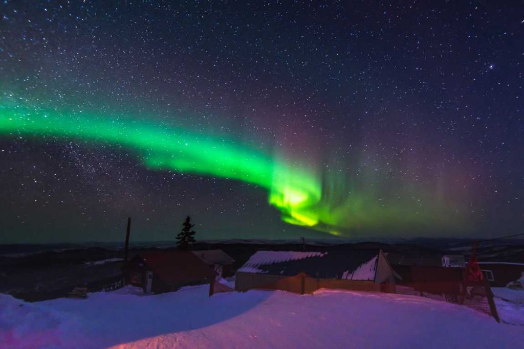 The northern lights over Fairbanks, Alaska