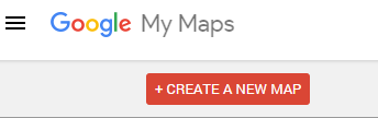Google My Maps create a new map button