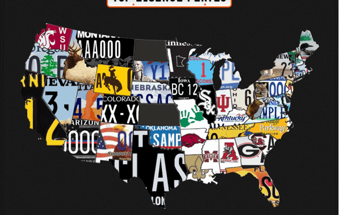Top License Plates in the U.S.