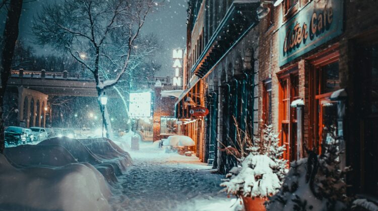 snowy town usa