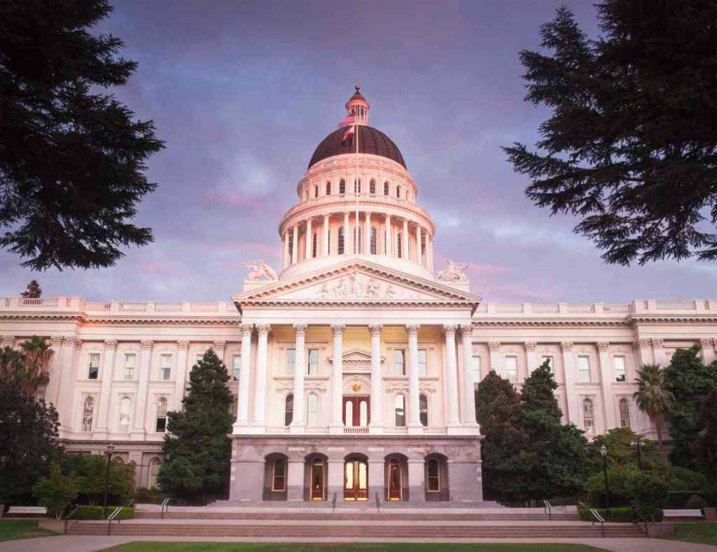 California state capitol in Sacramento